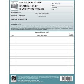2021 International Plumbing Code Plan Review Records