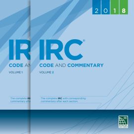 2018 IRC® Code and Commentary Combo, Volumes 1 & 2 (Cover Image)