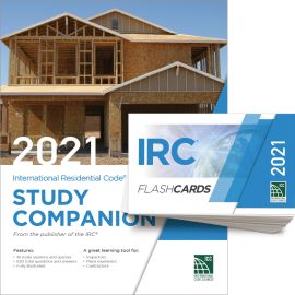 2021 International Residential Code Study Companion and FlashCards Combo
