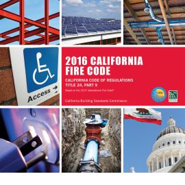 2016 California Fire Code, Title 24, Part 9 (Cover Image)