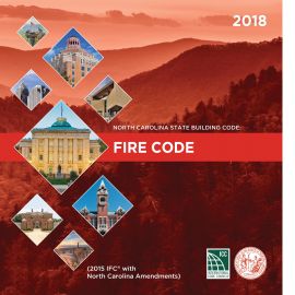 North Carolina State Building Code: Fire Prevention Code 2018 (Cover Image)
