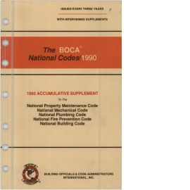 1992 Accumulative Supplement to the NPMC, NMC, NPC, NFPC, & NBC cover image