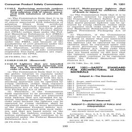 16 CFR Part 1201 (2002) - Safety Standard for Architectural Glazing (Download)