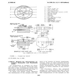 16 CFR Part 1500.44 (2009) - Method for Determining Extremely Flammable and Flammable Solids (Download)