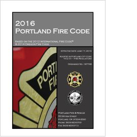 2016 Portland Fire Code cover image