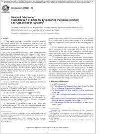 ASTM D2487—11 Practice for Classification of Soils for Engineering Purposes (Unified Soil Classification System) image