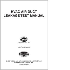 HVAC Air Duct Leakage Test Manual 2nd Edition 2012 cover image