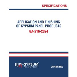 Application and Finishing of Gypsum Panel Products - GA-216-2024