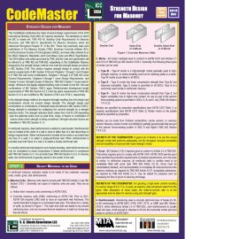 CodeMaster - Strength Design for Masonry (2021 IBC and TMS 402-16)